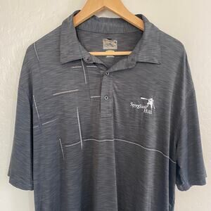 Greg Norman Spyglass Hill Golf Course Mens Size Large Polo Shirt Performance